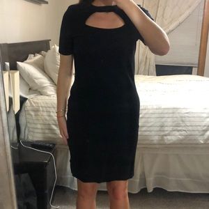 Nicole Miller Knit Black Dress